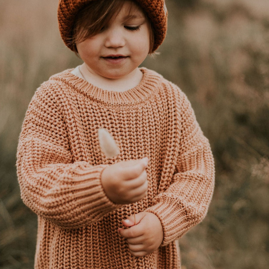 Yuki Knitted Sweater | Coral