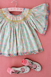 Blouse butterfly pastel garden