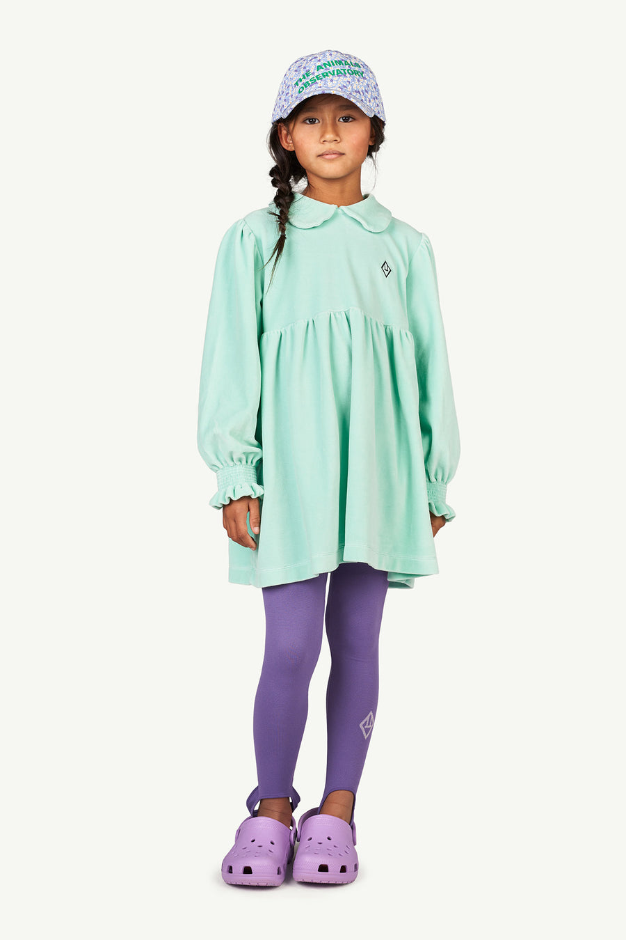 MOUSE KIDS DRESS - TURQUOISE