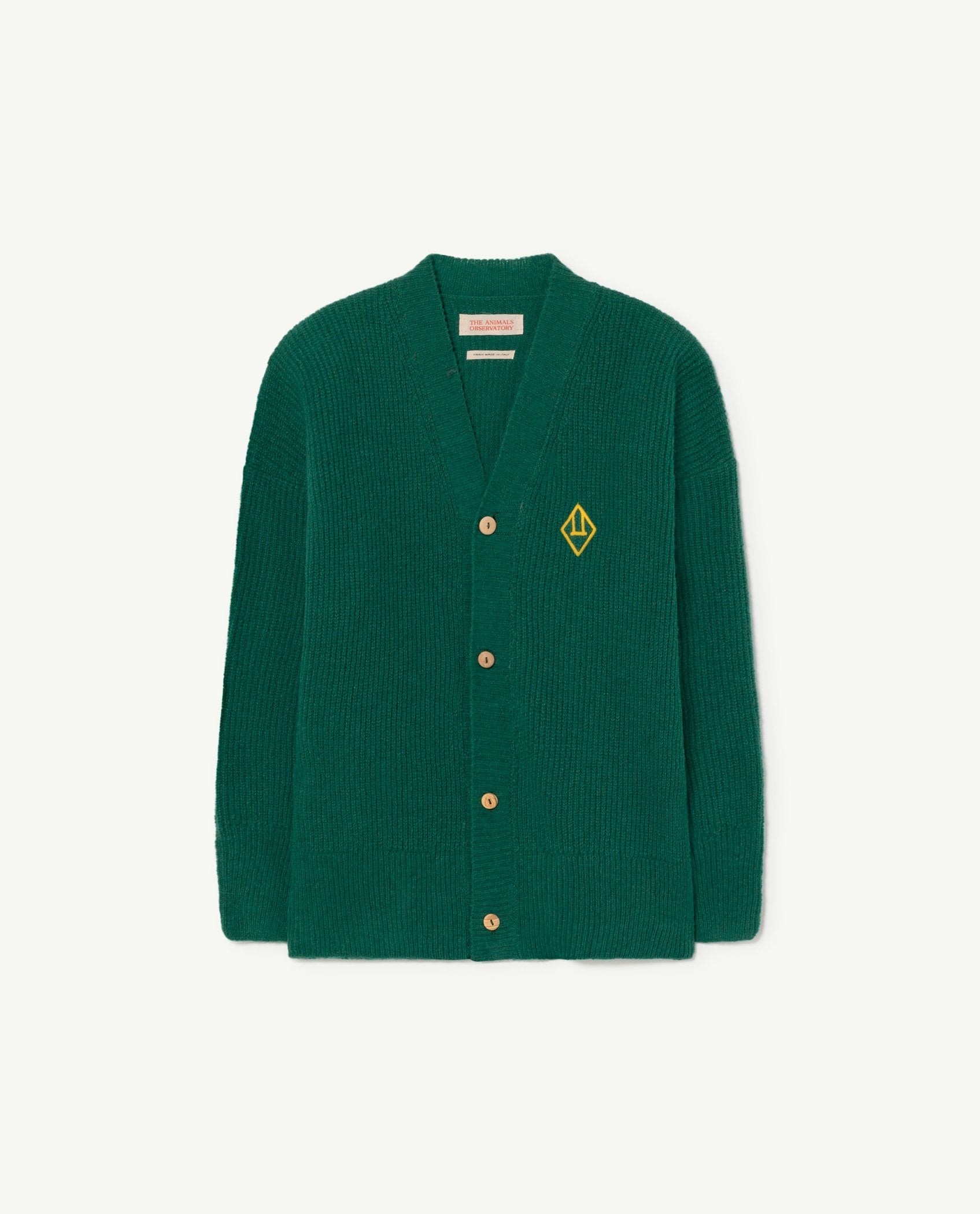 The Animals Observatory PLAIN RACOON KIDS+ CARDIGAN - GREEN