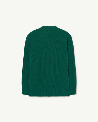 PLAIN RACOON KIDS+ CARDIGAN - GREEN