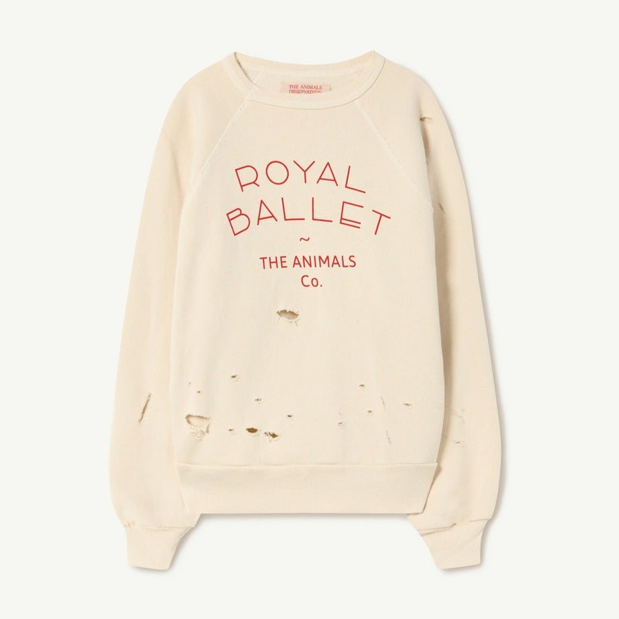 WORN SHARK KIDS SWEATSHIRT Ecru