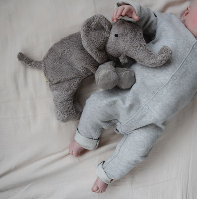 Onesie met drukknoopjes aan de voorzijde in het grijs voor baby's van het merk Nixnut.