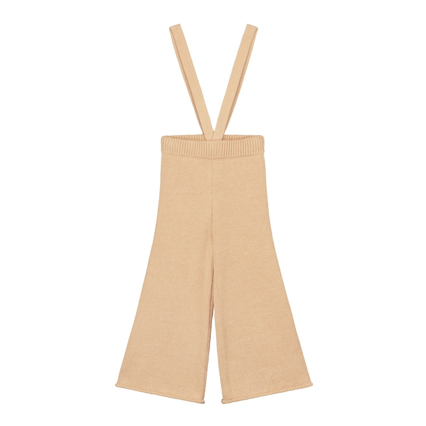 Gebreide broek met bretels voor kinderen in de kleur oath van Yuki.
