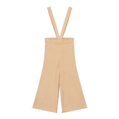 Gebreide broek met bretels voor kinderen in de kleur oath van Yuki.