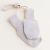 Gebreide handschoenen voor baby's / kinderen in de kleur of white van HVID.