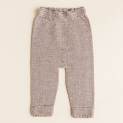 Gebreide broek voor baby's in de kleur sand van HVID.