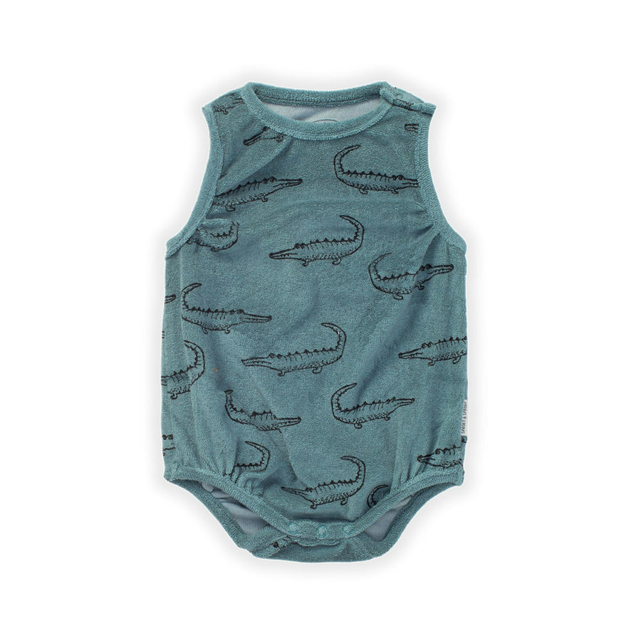 Terry Romper print croco