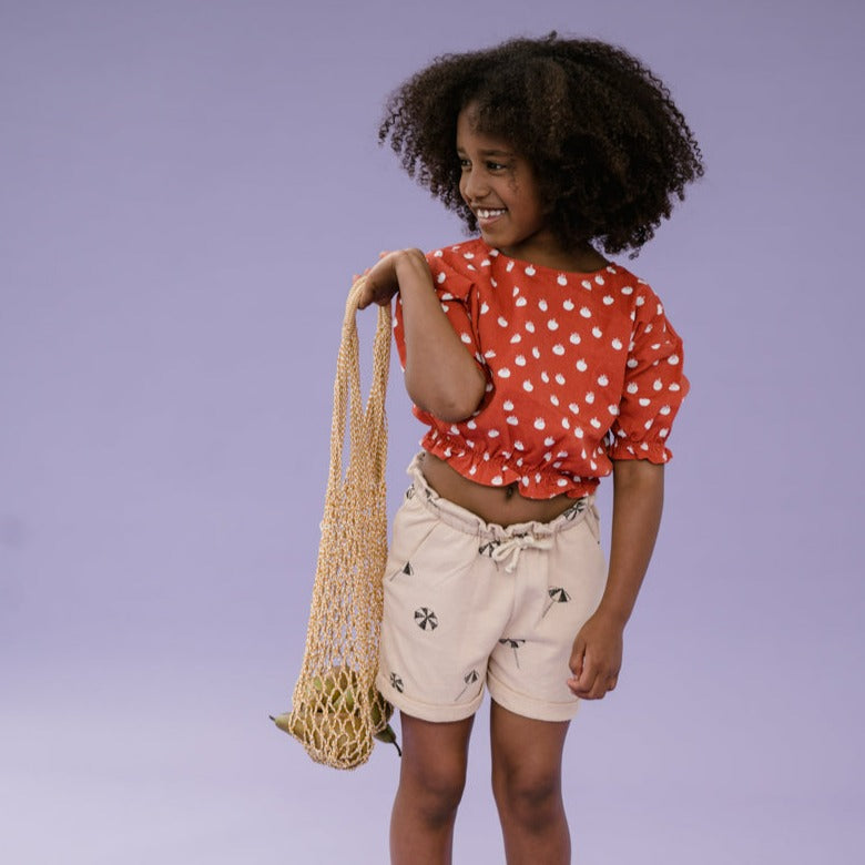 Sproet & Sprout Cropped top tomato print