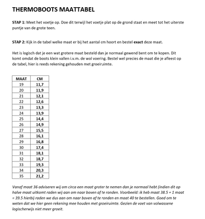 Thermoboots zwart