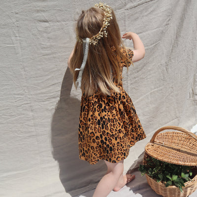 Basic leopard ss dress TENCEL™