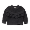 Sweater ruffle asphalt | Asphalt
