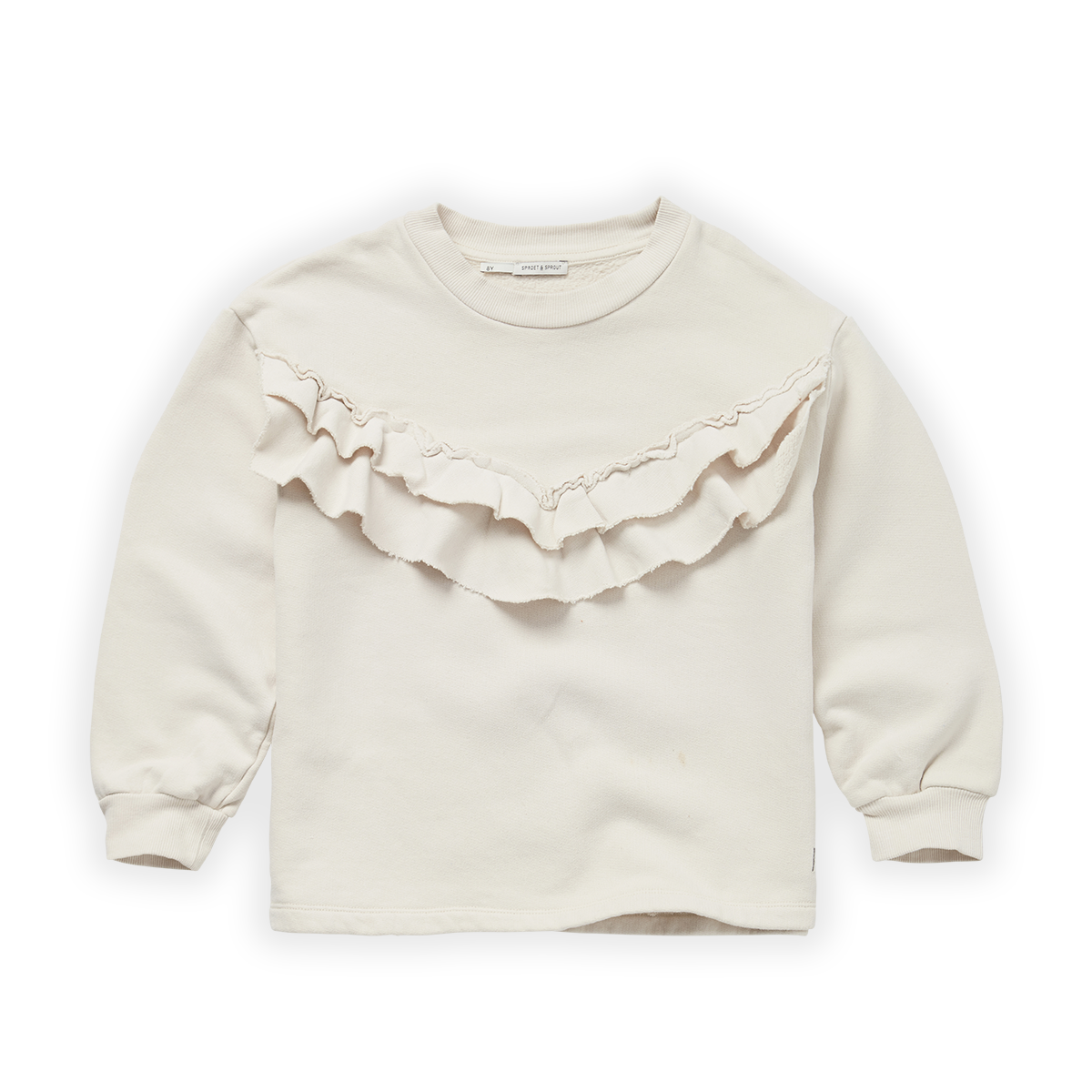 Sproet & Sprout Sweatshirt ruffle | Ivory