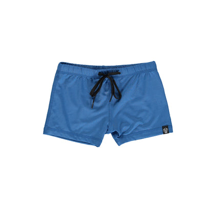 Blauw zwemshort voor jongens met touwtje om mee te sluiten