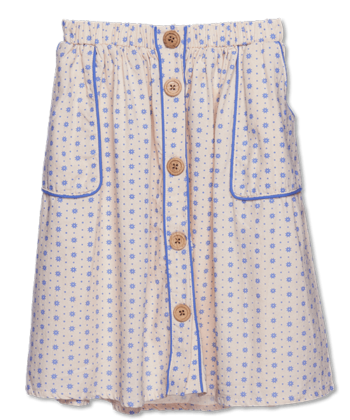 Piping Skirt - Rain Tile - Charly's