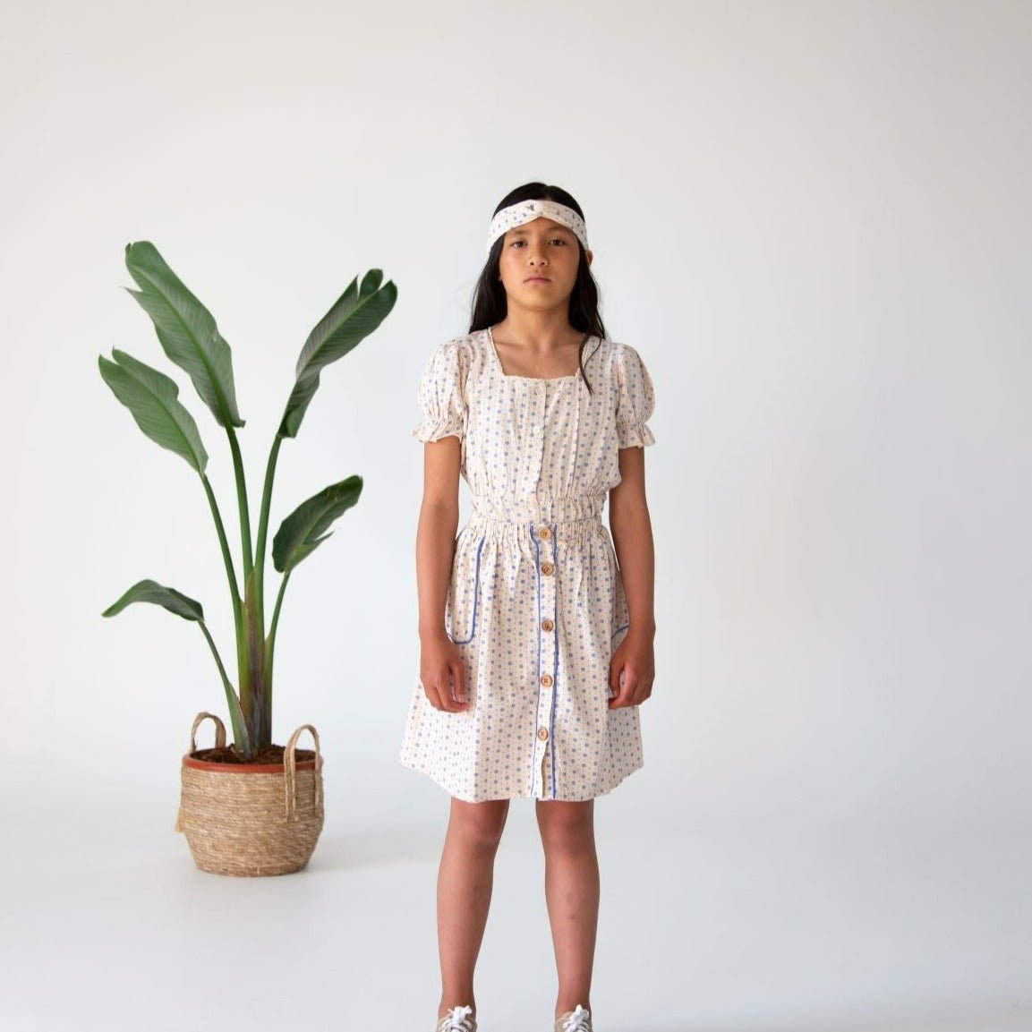 Piping Skirt - Rain Tile - Charly's