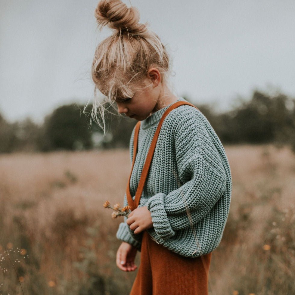 Yuki knitted trousers rust - Charly's