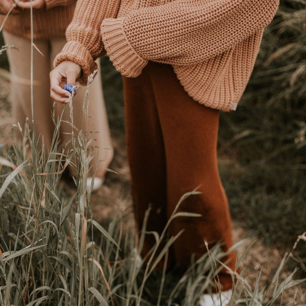 Yuki knitted trousers rust - Charly's